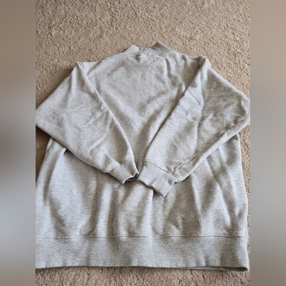 Aerie Alaska Mock Neck Sweatshirt In Gray Color - Picture 10 of 11